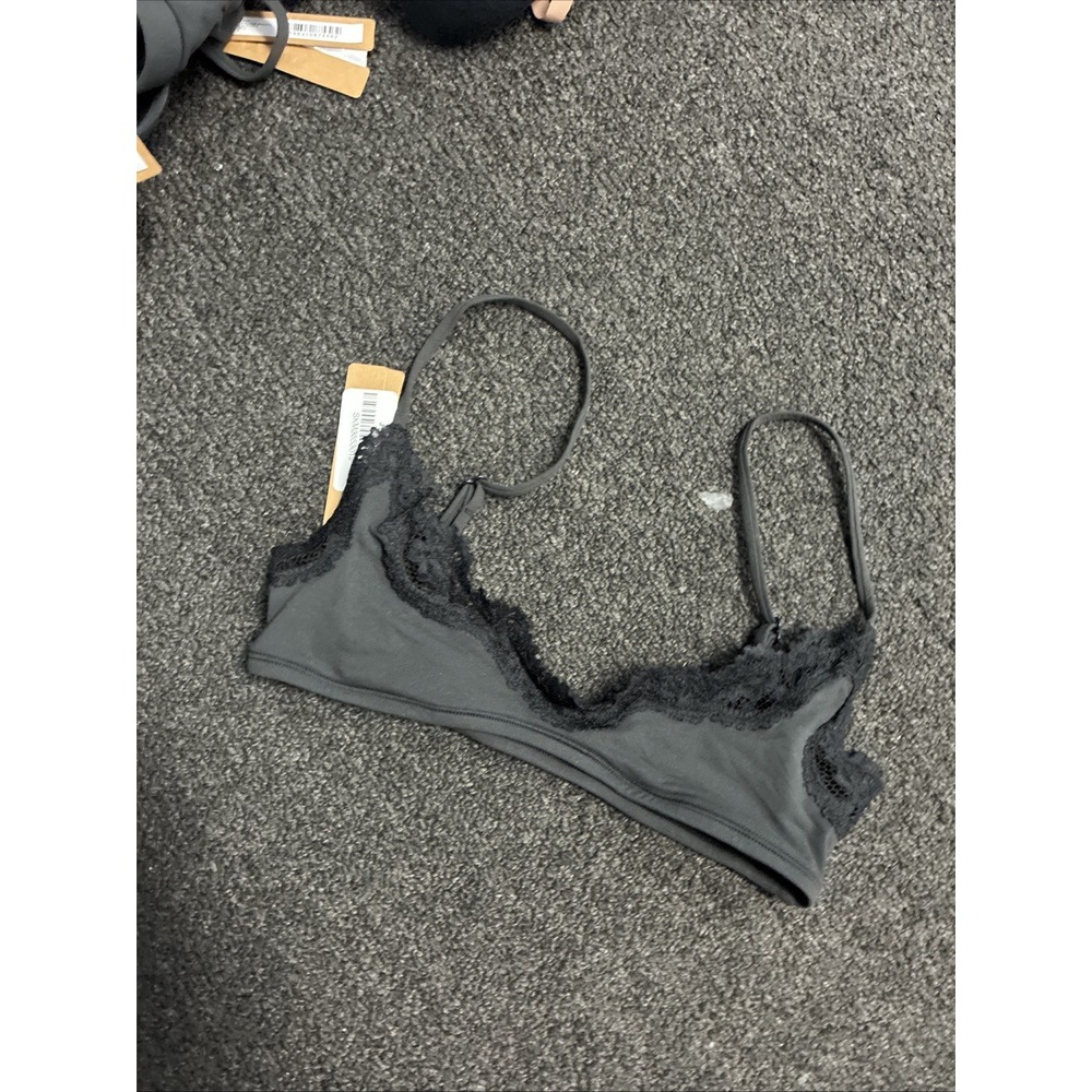 NWT-Skims Fits Everybody Lace Scoop Bralette BR-SCP-9190 Size XXS New